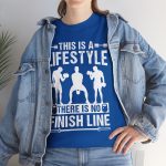 Gym This Is The Lifestyle Royal Color T-Shirt For Unisex Heavy Cotton Tee