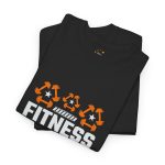 Fitness Is My Passion gym Black color Tshirt For Unisex Heavy Cotton Tee