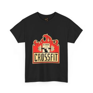 GYM Cross Fit Black Color T-Shirt For Unisex Heavy Cotton Tee GYM Cross Fit Black Color T-Shirt For Unisex Heavy Cotton Tee