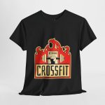 GYM Cross Fit Black Color T-Shirt For Unisex Heavy Cotton Tee