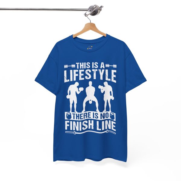 Gym This Is The Lifestyle Royal Color T-Shirt For Unisex Heavy Cotton Tee