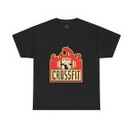 GYM Cross Fit Black Color T-Shirt For Unisex Heavy Cotton Tee