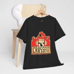 GYM Cross Fit Black Color T-Shirt For Unisex Heavy Cotton Tee
