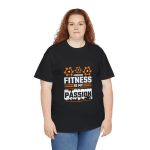Fitness Is My Passion gym Black color Tshirt For Unisex Heavy Cotton Tee