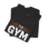 The gym is my play ground Black color gym tshirt for Unisex Heavy Cotton Tee