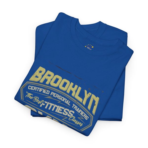 Brooklyn GYM Club Blue Color T-Shirt For Unisex Heavy Cotton Tee