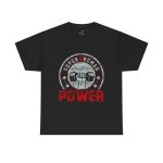 Super human power gym black color Tshirt For Unisex Heavy Cotton Tee