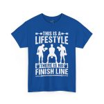 Gym This Is The Lifestyle Royal Color T-Shirt For Unisex Heavy Cotton Tee
