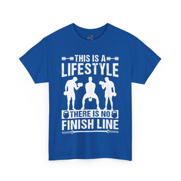 Gym This Is The Lifestyle Royal Color T-Shirt For Unisex Heavy Cotton Tee
