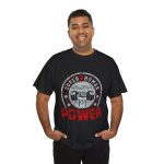 Super human power gym black color Tshirt For Unisex Heavy Cotton Tee
