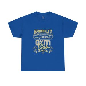 Brooklyn GYM Club Blue Color T-Shirt For Unisex Heavy Cotton Tee Brooklyn GYM Club Blue Color T-Shirt For Unisex Heavy Cotton Tee