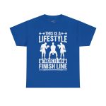 Gym This Is The Lifestyle Royal Color T-Shirt For Unisex Heavy Cotton Tee