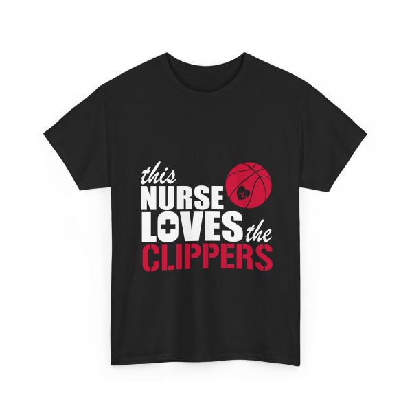 This Nurse Loves The Clippers T-Shirt For Women Heavy Cotton Tee