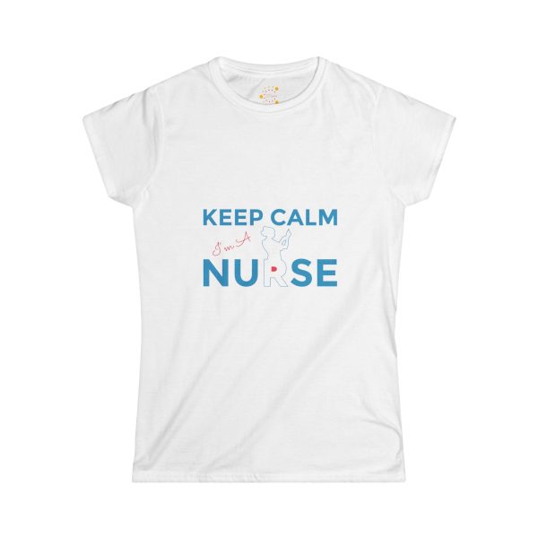 Keep clam nurse White Color T-Shirt For Women's Softstyle Tee