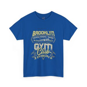 Brooklyn GYM Club Blue Color T-Shirt For Unisex Heavy Cotton Tee Brooklyn GYM Club Blue Color T-Shirt For Unisex Heavy Cotton Tee