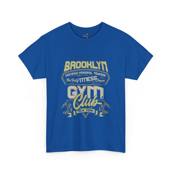 Brooklyn GYM Club Blue Color T-Shirt For Unisex Heavy Cotton Tee