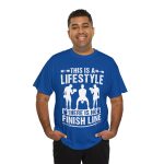 Gym This Is The Lifestyle Royal Color T-Shirt For Unisex Heavy Cotton Tee