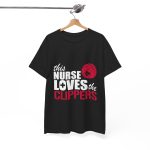 This Nurse Loves The Clippers T-Shirt For Women Heavy Cotton Tee