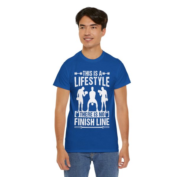 Gym This Is The Lifestyle Royal Color T-Shirt For Unisex Heavy Cotton Tee