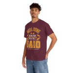 Gym Well Done Maroon Color T-Shirt For Unisex Heavy Cotton Tee