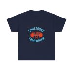 Gym Sore Today Tomorrow Navy Color T-Shirt For Men Heavy Cotton Tee Gym Sore Today Tomorrow Navy Color T-Shirt For Men Heavy Cotton Tee