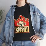 GYM Cross Fit Black Color T-Shirt For Unisex Heavy Cotton Tee