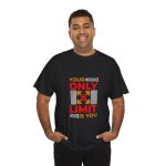 Your only limit is you black color gym for Unisex Heavy Cotton Tee