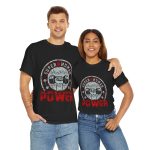 Super human power gym black color Tshirt For Unisex Heavy Cotton Tee