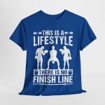 Gym This Is The Lifestyle Royal Color T-Shirt For Unisex Heavy Cotton Tee