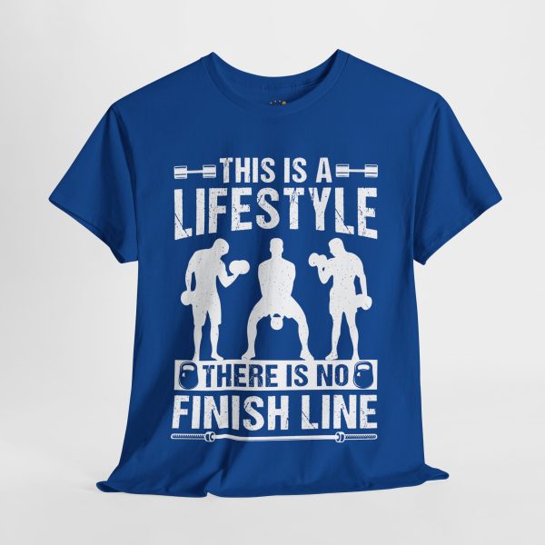 Gym This Is The Lifestyle Royal Color T-Shirt For Unisex Heavy Cotton Tee