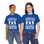 Gym This Is The Lifestyle Royal Color T-Shirt For Unisex Heavy Cotton Tee