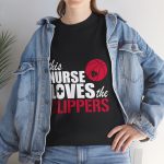 This Nurse Loves The Clippers T-Shirt For Women Heavy Cotton Tee
