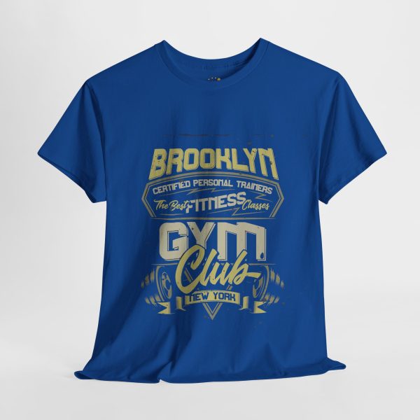 Brooklyn GYM Club Blue Color T-Shirt For Unisex Heavy Cotton Tee