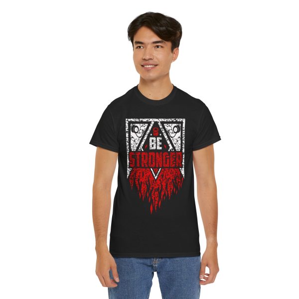 Gym be stronger Black Color T-Shirt For Unisex Heavy Cotton Tee Gym be stronger Black Color T-Shirt For Unisex Heavy Cotton Tee