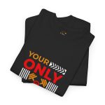 Your only limit is you black color gym for Unisex Heavy Cotton Tee