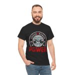 Super human power gym black color Tshirt For Unisex Heavy Cotton Tee