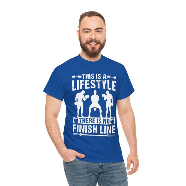 Gym This Is The Lifestyle Royal Color T-Shirt For Unisex Heavy Cotton Tee