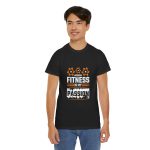 Fitness Is My Passion gym Black color Tshirt For Unisex Heavy Cotton Tee