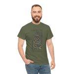 American Veteran Military Green Color T-Shirt For Unisex Heavy Cotton Tee