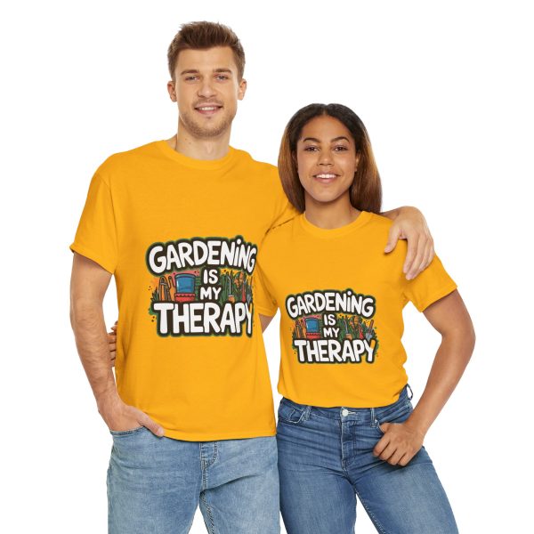 Gardening is My Therapy Unisex Heavy Cotton Tee - Perfect for Garden Lovers