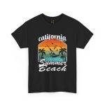 California Summer Beach Unisex Heavy Cotton Tee
