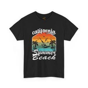California Summer Beach Unisex Heavy Cotton Tee California Summer Beach Unisex Heavy Cotton Tee