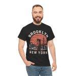 Brooklyn New York Black Color T-Shirt For Unisex Heavy Cotton Tee