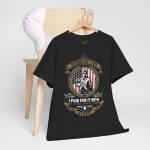 USA army freedom isn't not free Black Color T-Shirt For Unisex Heavy Cotton Tee