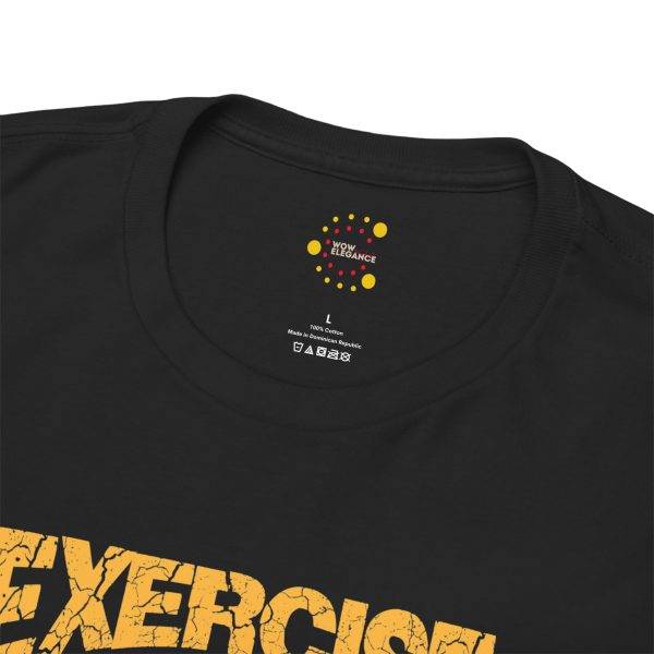 Unisex Heavy Cotton Tee - 'Exercise Because You Love Your Body' Motivational Workout Gym Shirt
