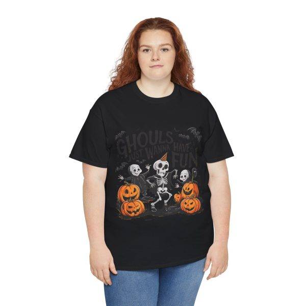 Halloween Ghouls Just Wanna Have Fun Back Color T-Shirt For Unisex Heavy Cotton Tee