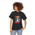 Born to Be Awesome Unisex Heavy Cotton Tee - Cool Dog Graphic T-Shirt