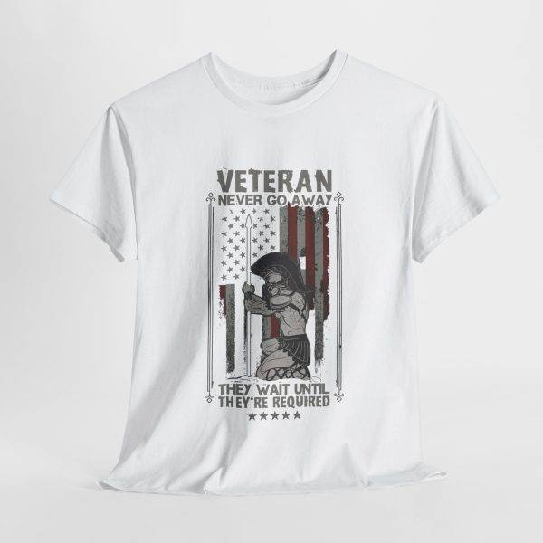 American Veterans White Color Tshirt For Unisex Heavy Cotton Tee