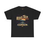 Road Trip Captain Black Color T-Shirt For Unisex Heavy Cotton Tee Road Trip Captain Black Color T-Shirt For Unisex Heavy Cotton Tee