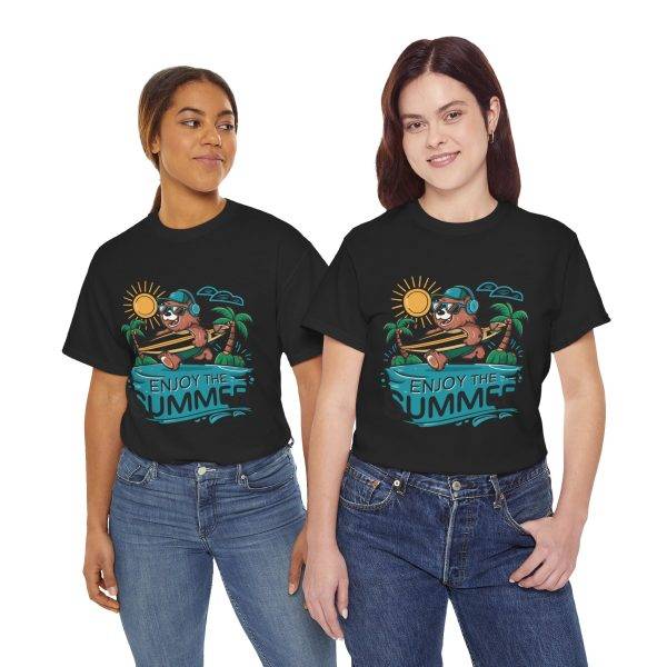Summer Vibes Unisex Heavy Cotton Tee - Enjoy the Summer Graphic